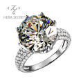 Wholesale luxury white diamond wedding ring ladies jewelry